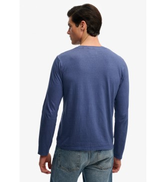 Superdry Klasyczny T-shirt w kolorze niebieskim