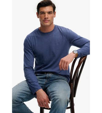 Superdry Klasyczny T-shirt w kolorze niebieskim