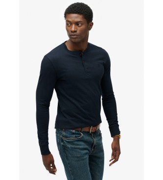 Superdry Polo Classic Essential grandad navy
