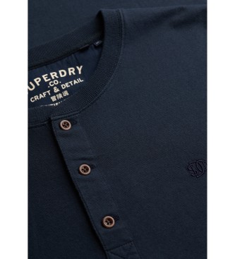 Superdry Polo Classic Essential grandad navy