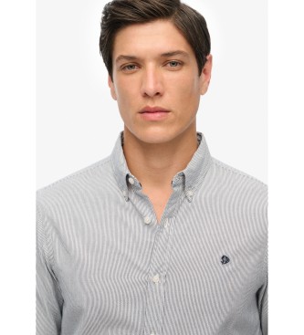 Superdry Classic Oxford L/S Hemd grau