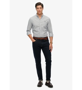 Superdry Classic Oxford L/S Hemd grau