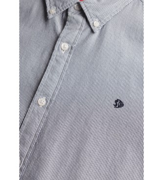 Superdry Classic Oxford L/S Hemd grau