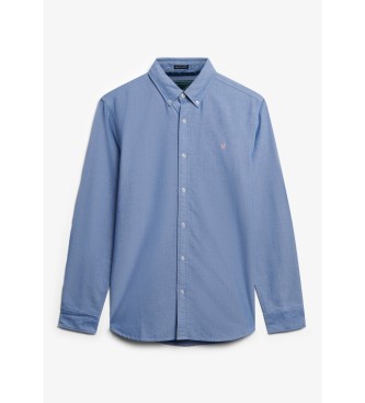 Superdry Klassisk Oxford L/S-skjorta blå