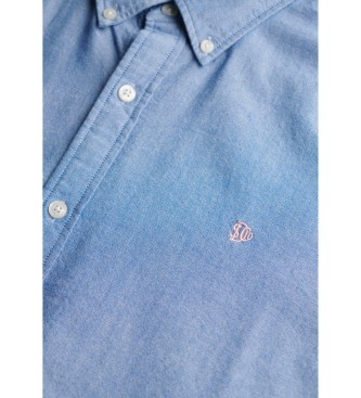 Superdry Klassisk Oxford L/S-skjorta blå