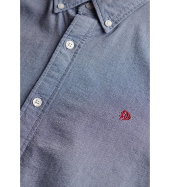 Superdry Camia Classic Oxford azul