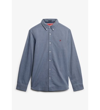 Superdry Camia Classic Oxford azul