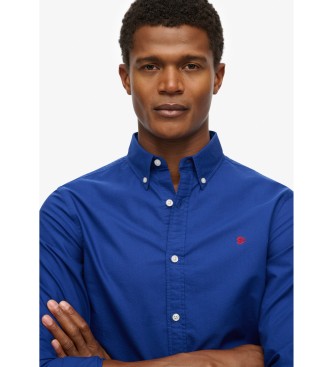 Superdry Camia Classic Oxford azul