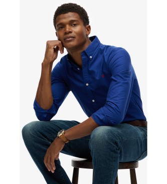 Superdry Camia Classic Oxford azul