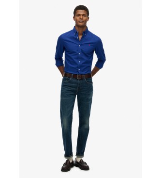 Superdry Camia Classic Oxford azul