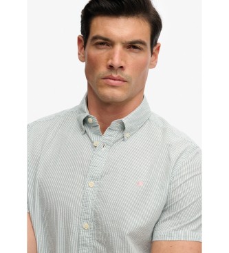 Superdry Camisa cl�ssica Seersucker verde