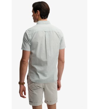 Superdry Camisa cl�ssica Seersucker verde