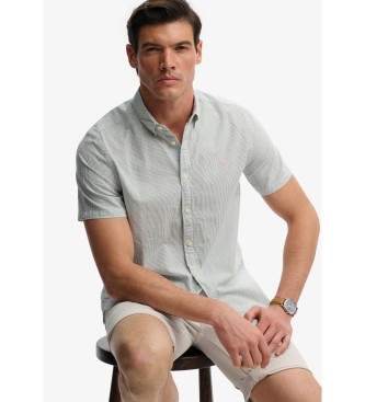 Superdry Camisa cl�ssica Seersucker verde