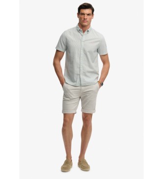 Superdry Camisa cl�ssica Seersucker verde