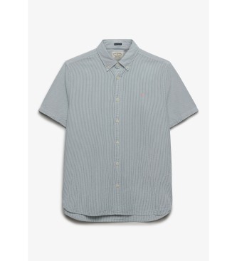 Superdry Camisa cl�ssica Seersucker verde