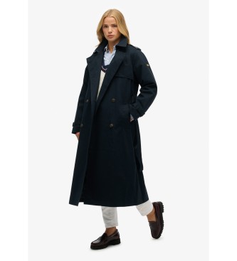 Superdry Klassischer Trenchcoat navy