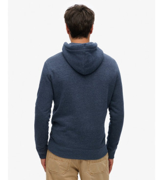 Superdry Grafisch sweatshirt met capuchon en logo Vintage Classic donkergrijs