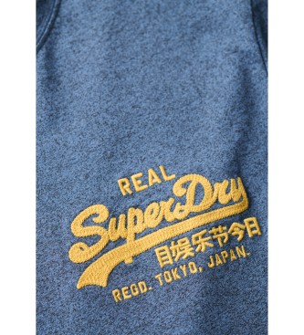 Superdry Klasična majica z modrim logotipom Vintage