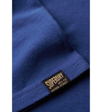 Superdry T-shirt Heritage Vintage Classic Logo blu