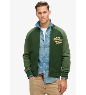 Superdry Bomber verde college