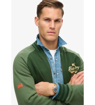 Superdry College green bomber jacket