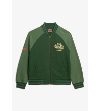 Superdry College green bomber jacket