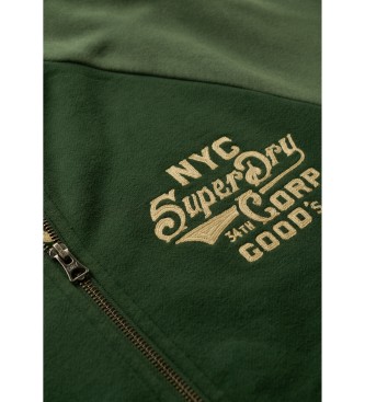 Superdry College green bomber jacket