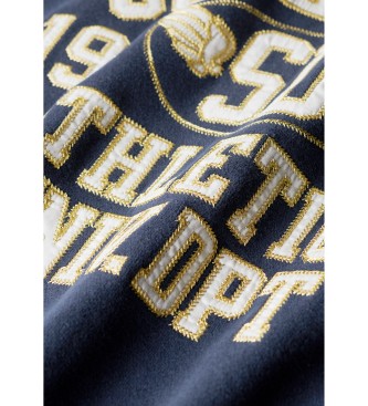 Superdry College Script ls sweatshirt navy