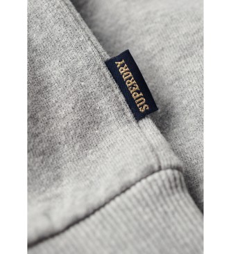 Superdry College Script lockeres Sweatshirt grau