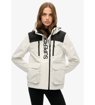 Superdry Płaszcz wiatrówka Colour Block Ult biały