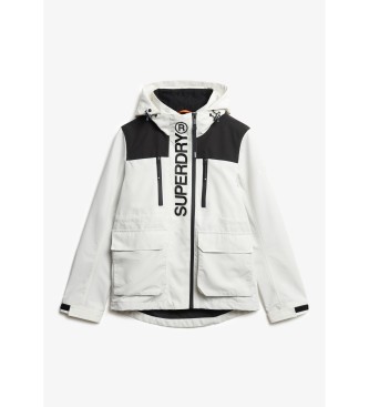 Superdry Płaszcz wiatrówka Colour Block Ult biały