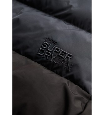 Superdry Colourblock Pufferjacke schwarz