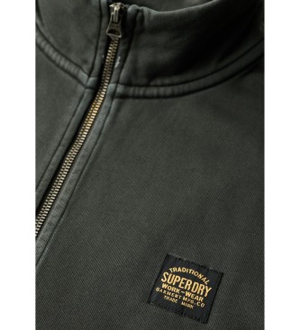 Superdry Chaqueta de chndal con pespuntes en contraste negro