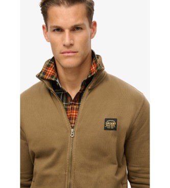 Superdry Veste de survtement avec coutures contrastes  marron