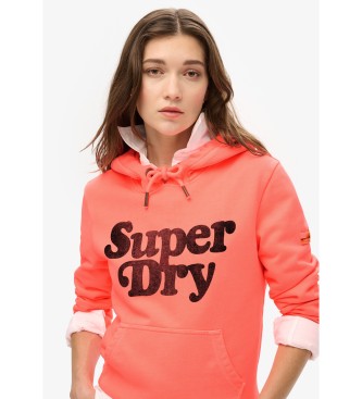 Superdry Mikina Cooper Tonal coral