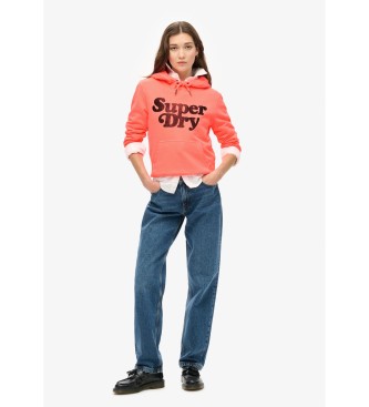 Superdry Mikina Cooper Tonal coral