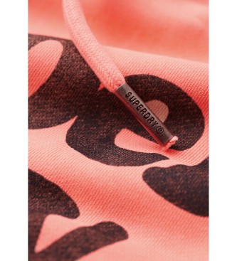 Superdry Mikina Cooper Tonal coral