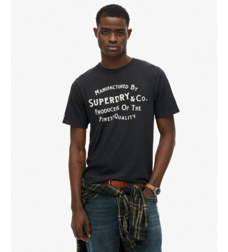 Superdry Kupfer-T-Shirt schwarz