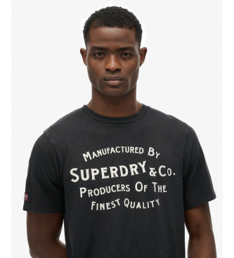 Superdry Kupfer-T-Shirt schwarz