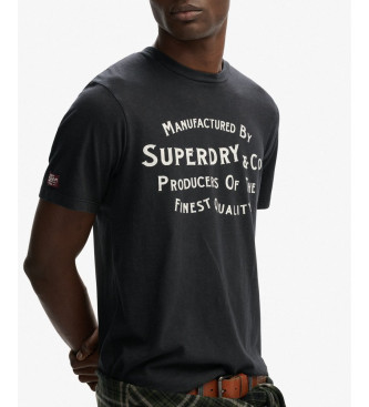 Superdry Kupfer-T-Shirt schwarz
