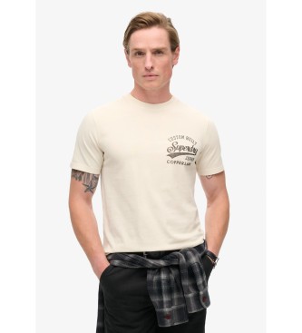 Superdry Copper Label Chest Graphic T-shirt vit