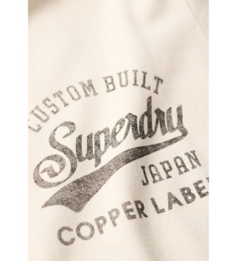 Superdry Copper Label Brust Grafik-T-Shirt wei