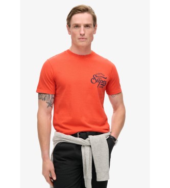 Superdry Copper Label Chest Graphic T-shirt orange