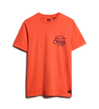 Superdry Copper Label Chest Graphic T-shirt orange