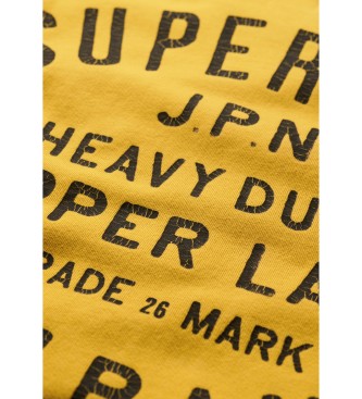 Superdry Felpa girocollo con grafica Yellow Copper Label