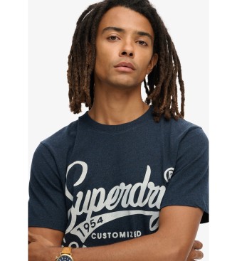 Superdry T-shirt Workwear de la gamme Copper Label navy