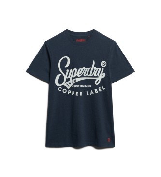 Superdry T-shirt Workwear de la gamme Copper Label navy