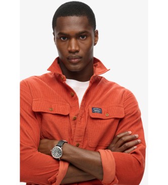 Superdry Trailsman loose-fit corduroy overhemd oranje