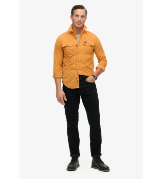 Superdry Camicia arancione Trailsman in velluto a coste dal taglio ampio