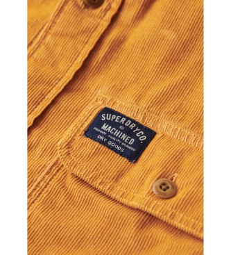 Superdry Trailsman loose-fit corduroy shirt orange